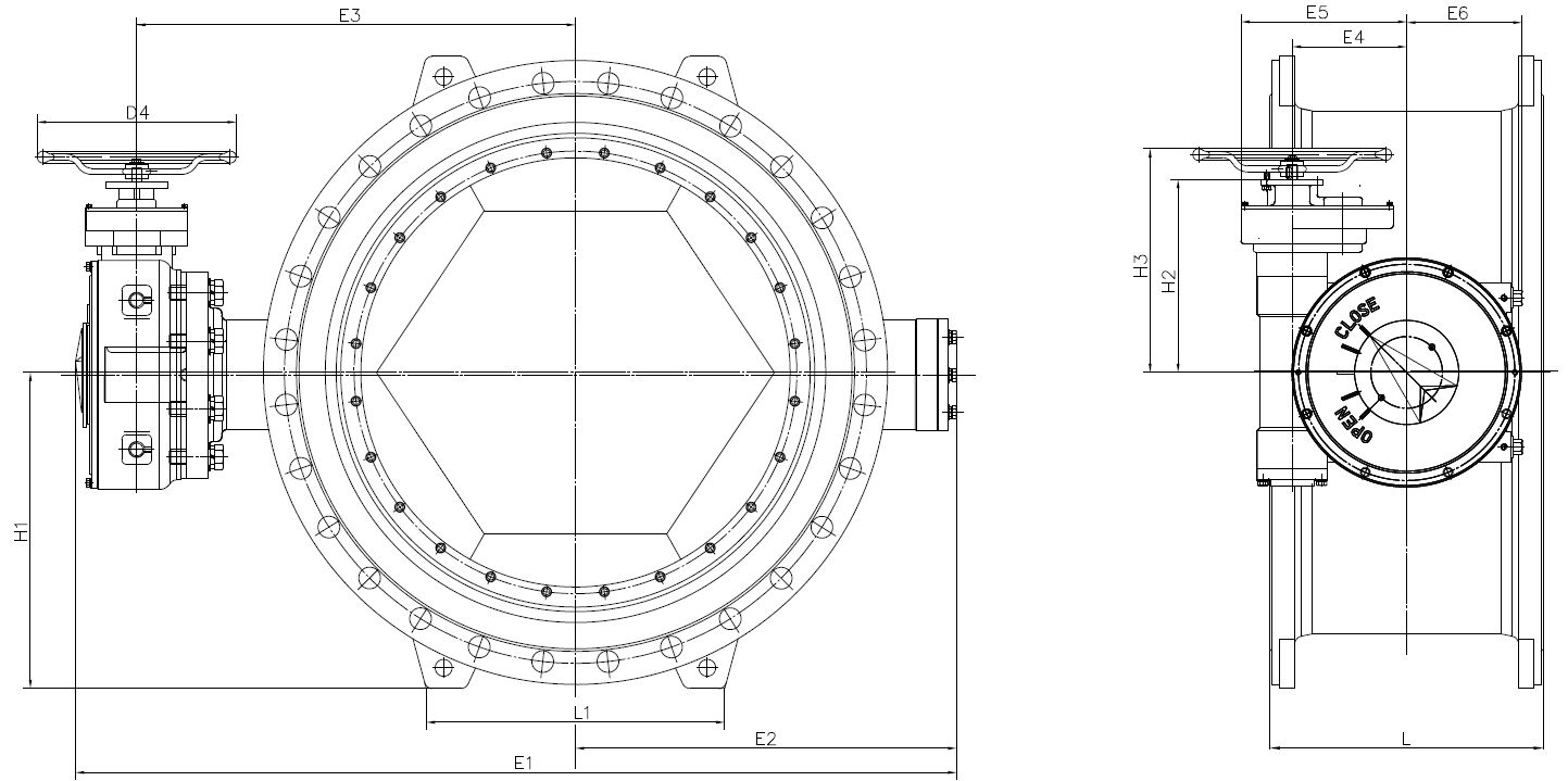 Double Eccentric Butterfly Valve. (4)